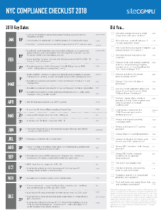 2018 Compliance Checklist