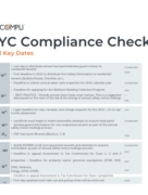 compliance checklist
