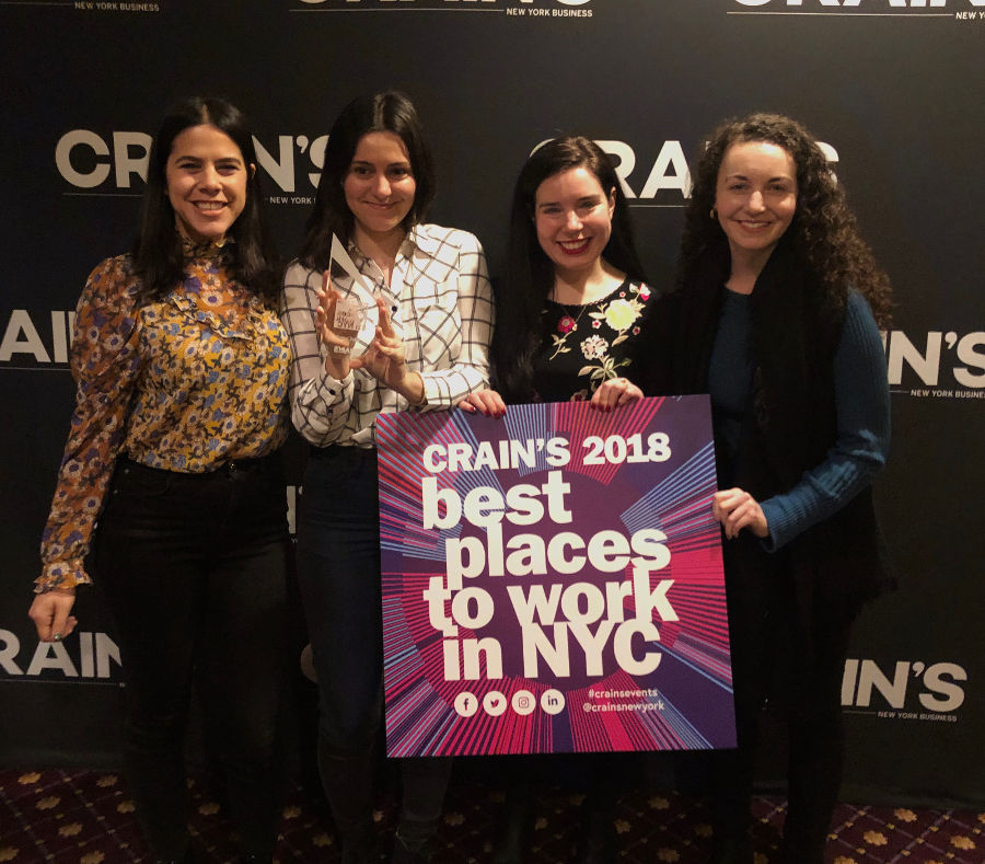 SiteCompli has been named a Crain’s 2018 Best Places to Work in NYC for the 5th year in a row. It is an honor to be recognized for ongoing devotion to prioritizing our people and fostering innovation.